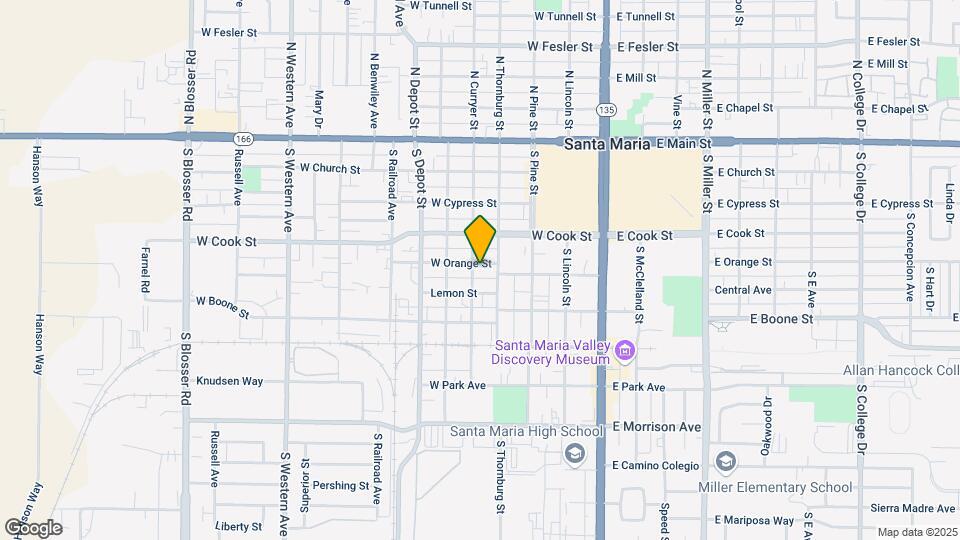 418 W Orange St Map and Location Details