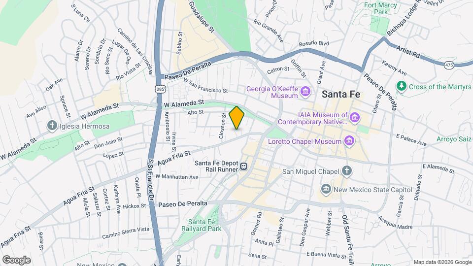 523 Agua Fria St Map and Location Details