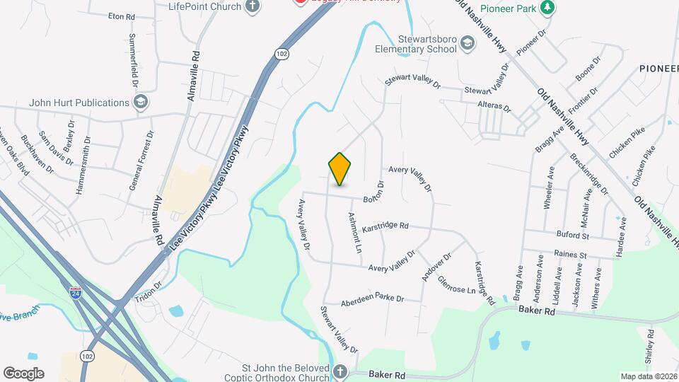 1103 Bolton Dr Map and Location Details