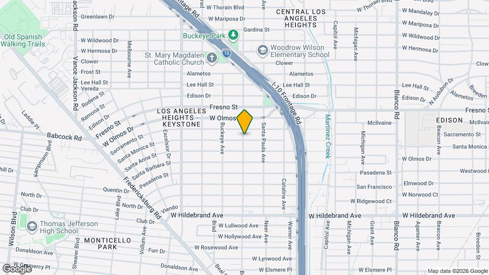 1539 Santa Monica St Map and Location Details