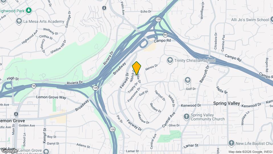 3618 Birdie Dr Map and Location Details