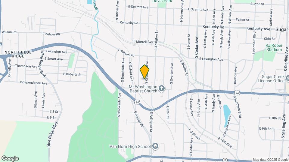 572 S Crescent Ave Map and Location Details