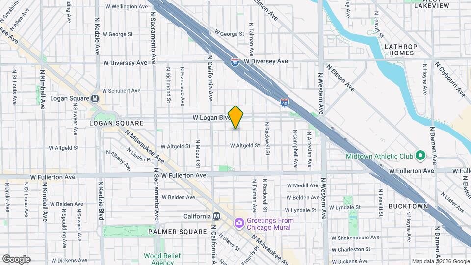 2524 N Washtenaw Ave Map and Location Details