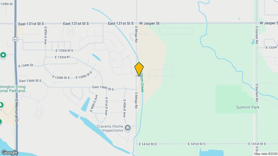 13513 S Mingo Rd Map and Location Details