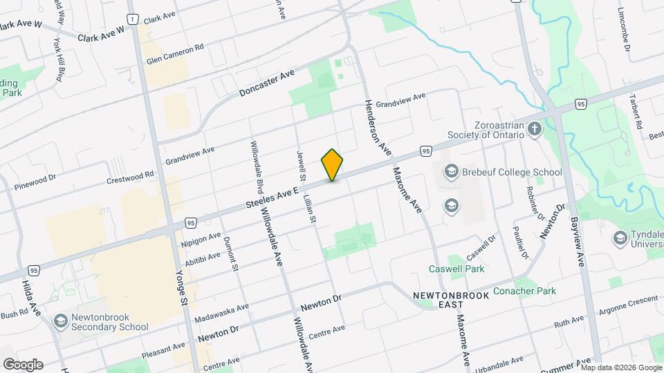 123 Steeles Ave E Map and Location Details