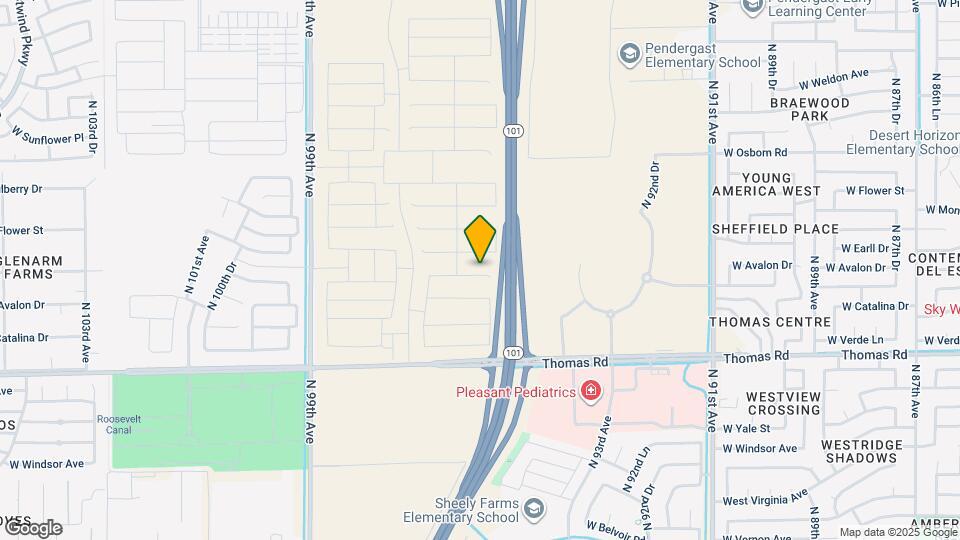 9526 W Avalon Dr Map and Location Details