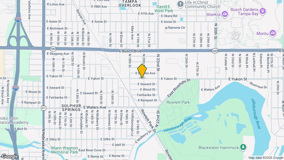 8618 N 20th St Mapa y Detalles de la Ubicación