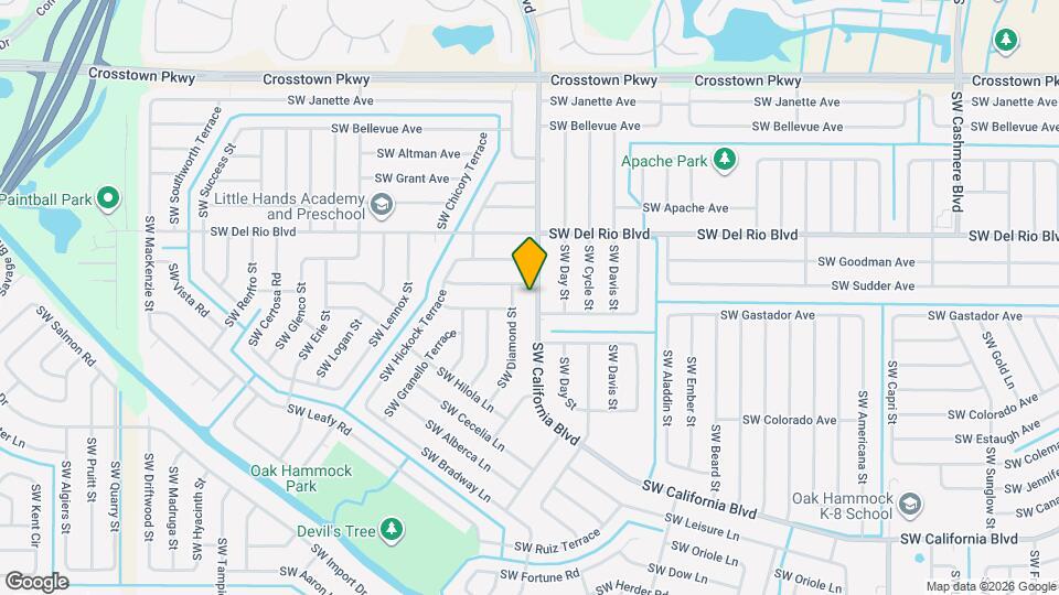 1730 SW California Blvd Mapa y Detalles de la Ubicación