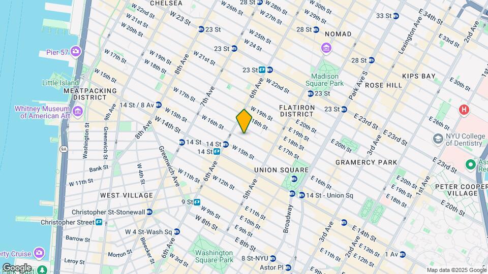 37-39 W 16th St Map and Location Details