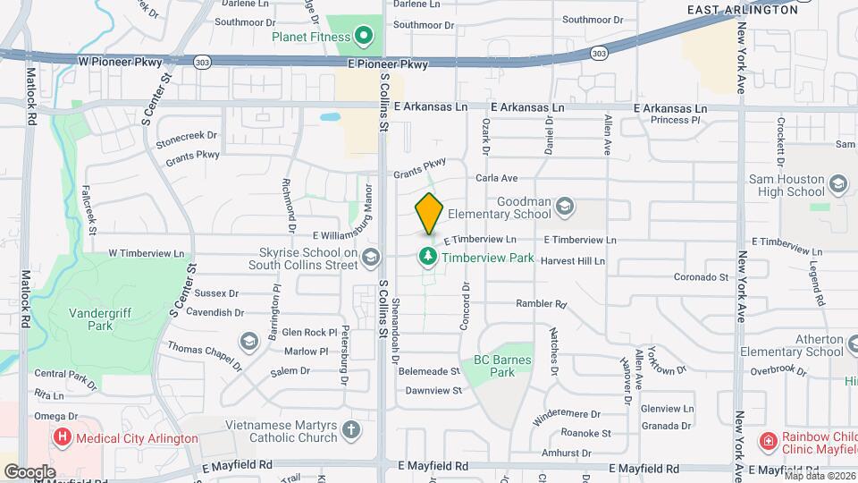 913 E Timberview Ln Map and Location Details