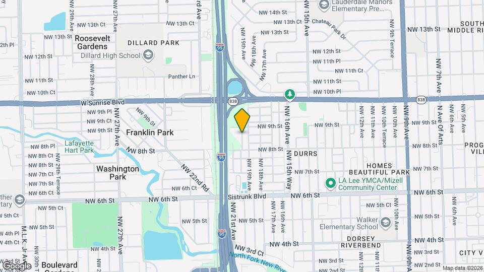 830 NW 19th Terrace Map and Location Details
