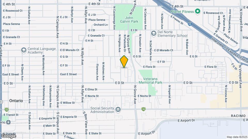 1143 E Flora St Map and Location Details