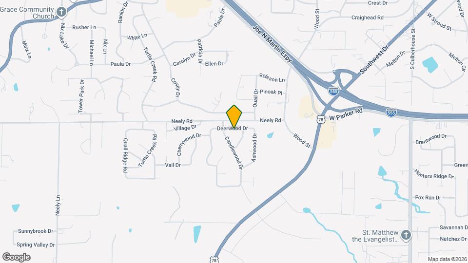 1803 Deerwood Dr Map and Location Details