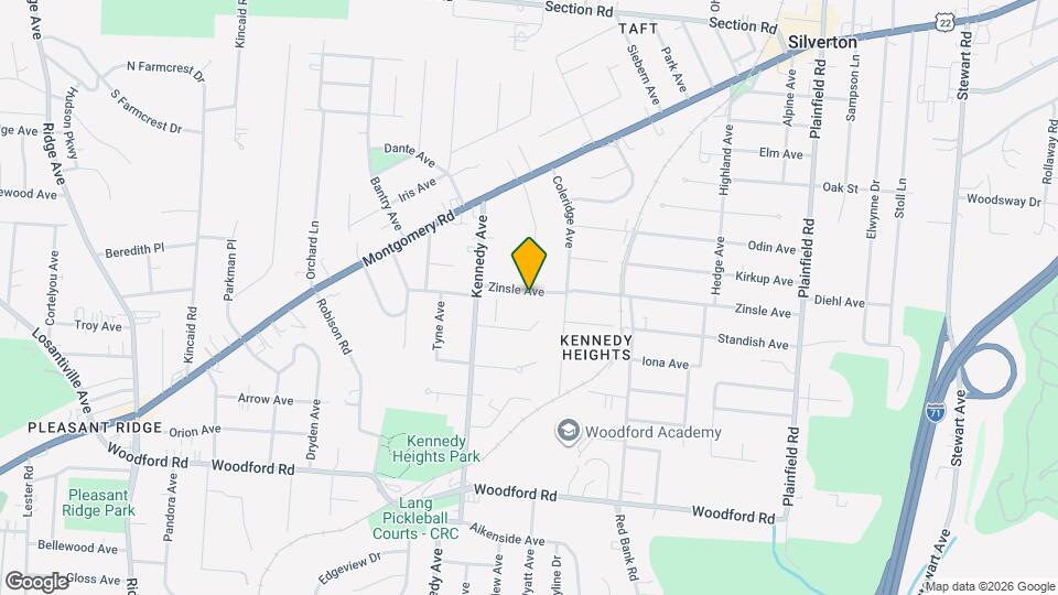 3645 Zinsle Ave Map and Location Details