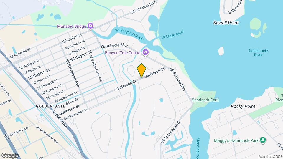 3812 SE Jefferson St Map and Location Details