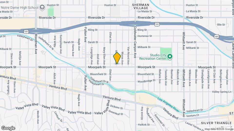 13025 Moorpark St Map and Location Details