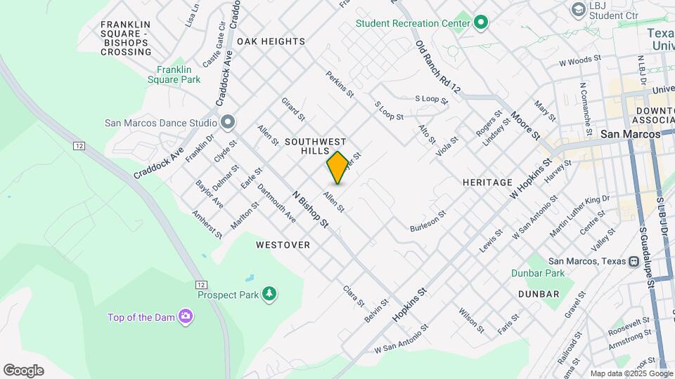 1110 Advance St Map and Location Details