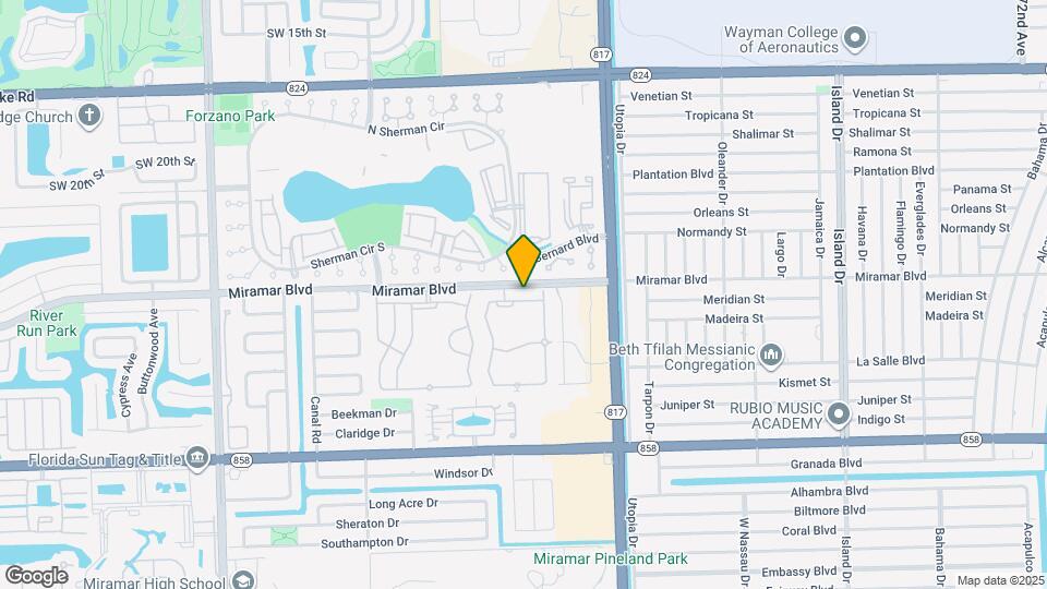 8233 SW 25th Ct Map and Location Details