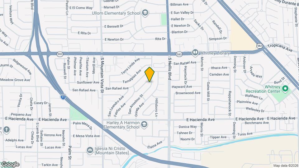 5075 San Anselmo St Map and Location Details