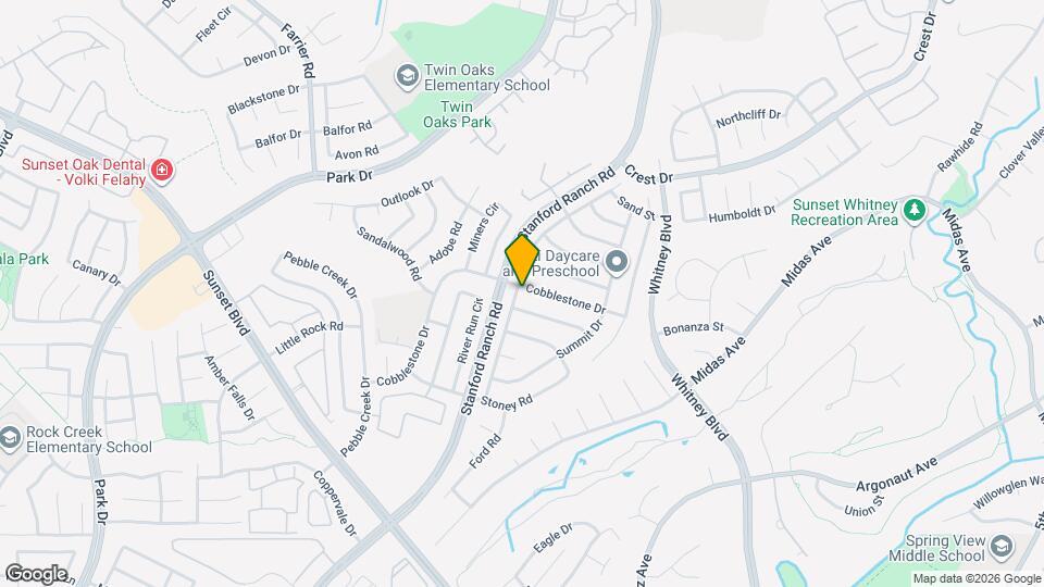 3400 Cobblestone Dr Map and Location Details