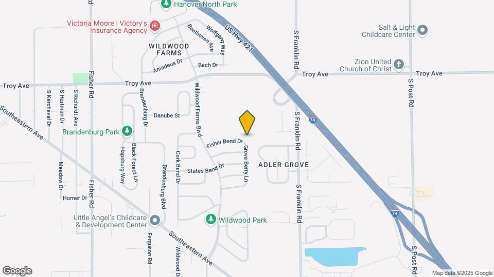 8138 Fisher Bend Dr Map and Location Details