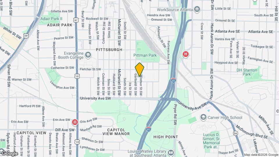 1109 Windsor St SW Map and Location Details