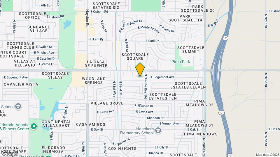 8316 E Edgemont Ave Map and Location Details
