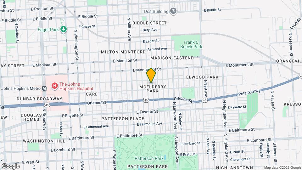 518 N Lakewood Ave Map and Location Details