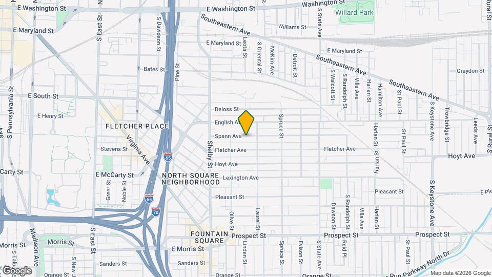 1309 Spann Ave Map and Location Details