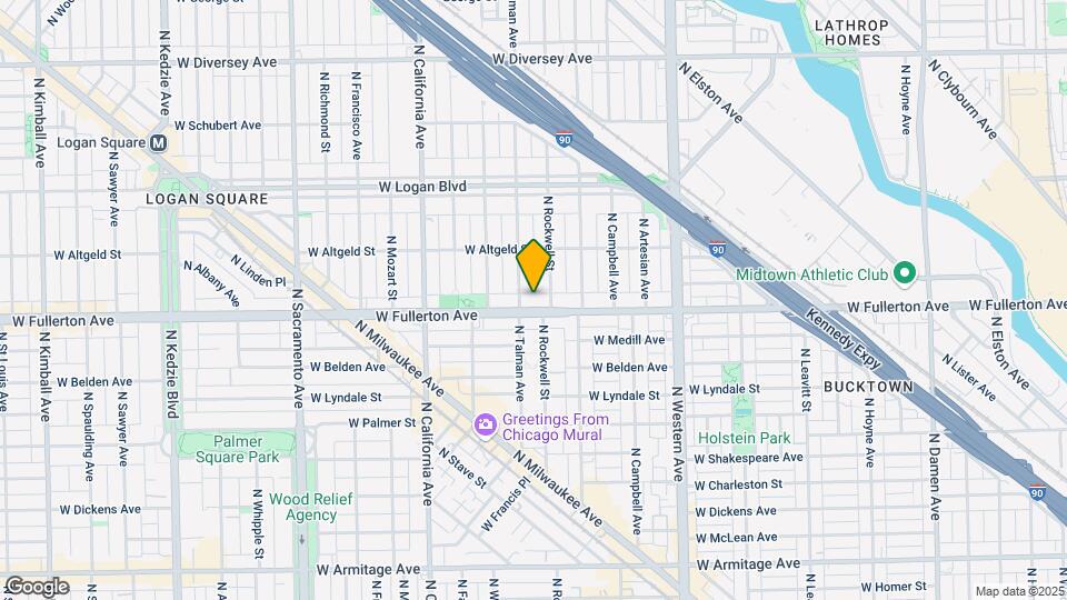 2612 W Fullerton Ave Map and Location Details