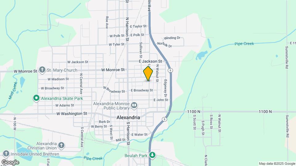 412 N Lincoln Ave Map and Location Details