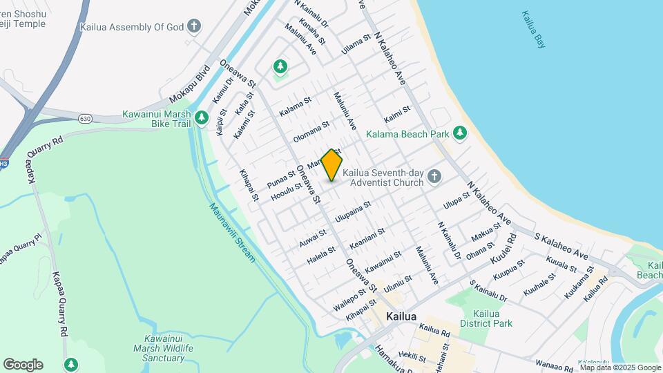 436 Hualani St Map and Location Details