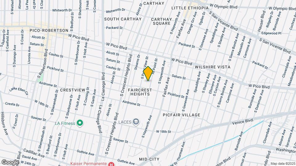 1545 1/2 Hi Point St Mapa y Detalles de la Ubicación