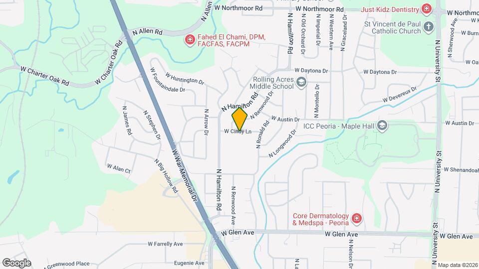 2220 W Cindy Ln Map and Location Details