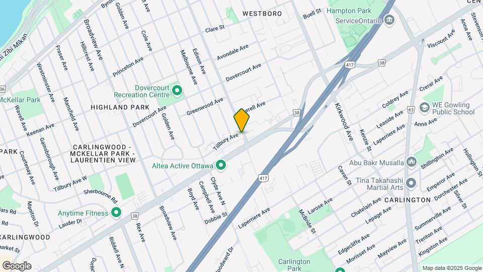 340–376 Tillbury Avenue Map and Location Details