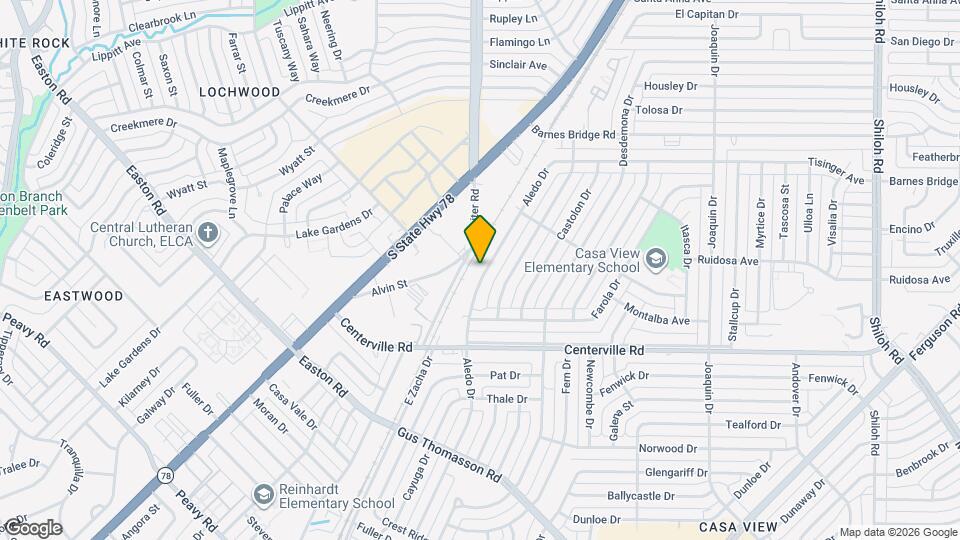 10923 Aledo Dr Map and Location Details