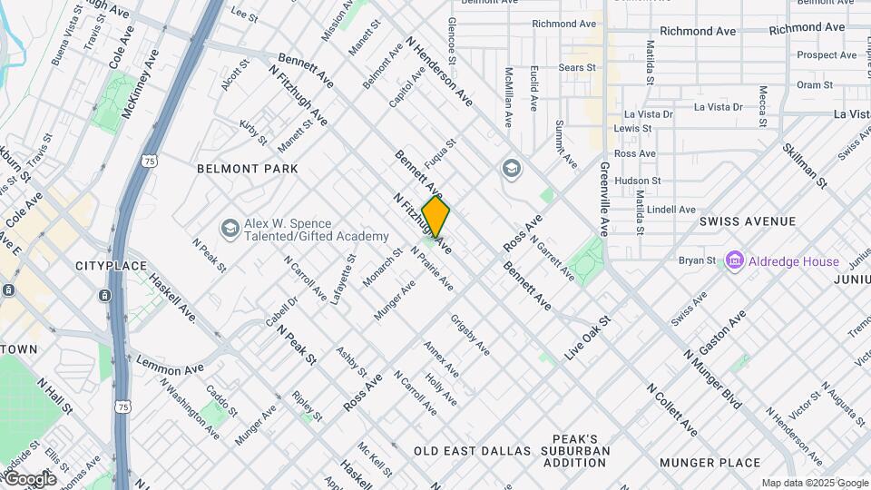 1819 N Fitzhugh Ave Map and Location Details