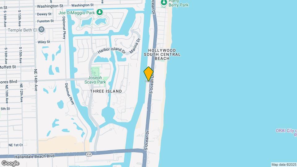 3000 S Ocean Dr Map and Location Details