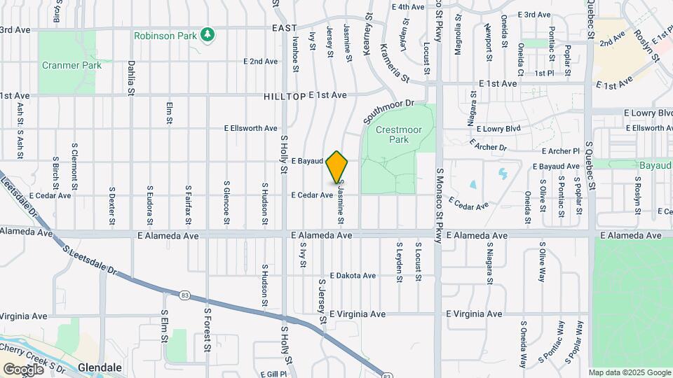175 S Jasmine St Map and Location Details