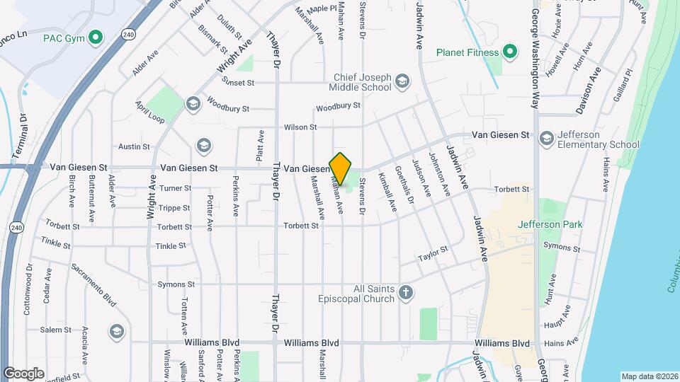 1520 Mahan Ave Mapa y Detalles de la Ubicación