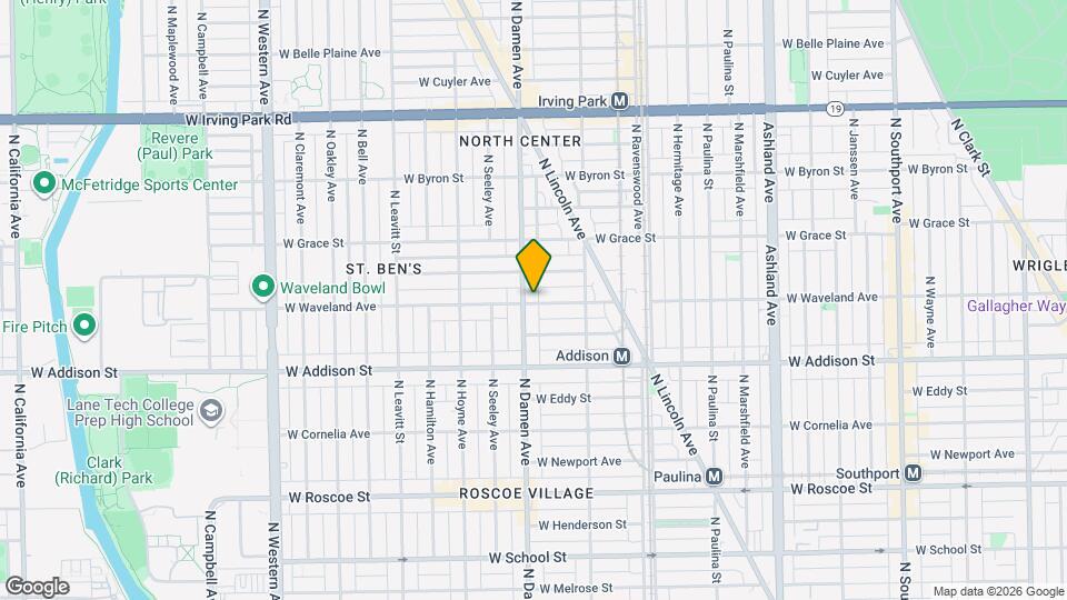 1958 W Waveland Ave Map and Location Details