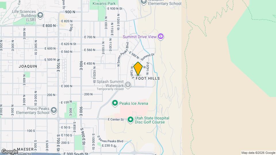 1369 E 320 N Map and Location Details