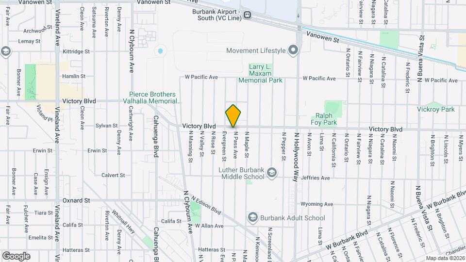 4000 W Victory Blvd Map and Location Details