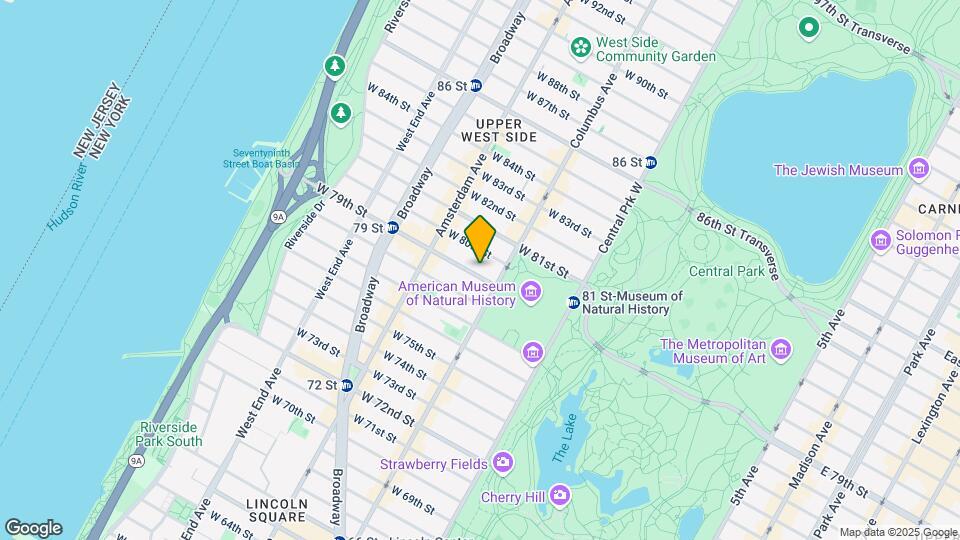 125 W 79th St Map and Location Details