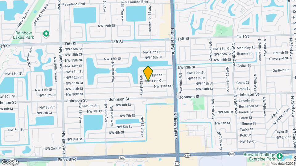 8260 NW 11th Ct Map and Location Details