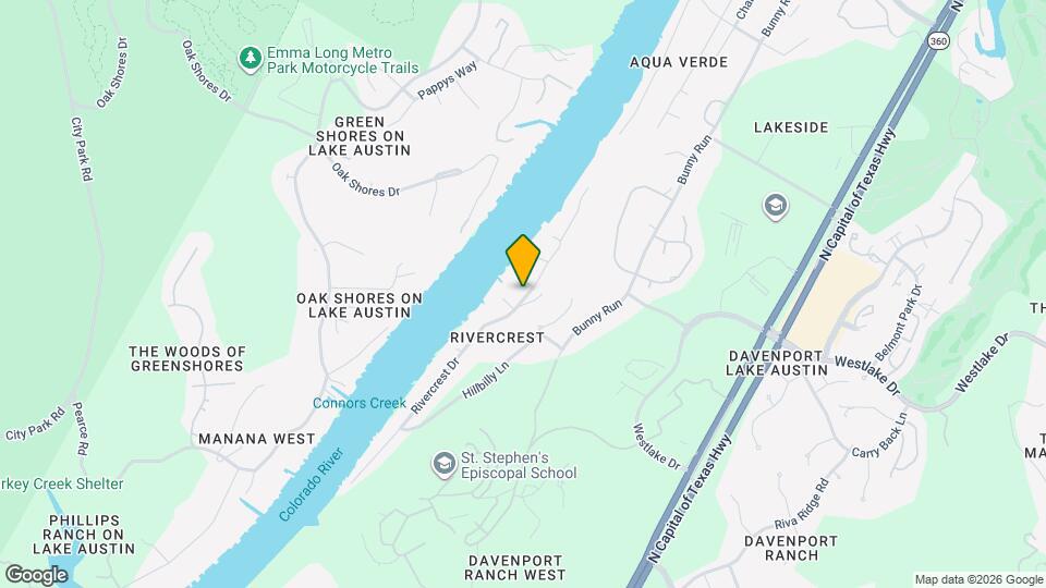 3404 Rivercrest Dr Map and Location Details