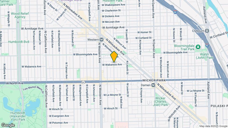 2300 W Wabansia Ave Map and Location Details