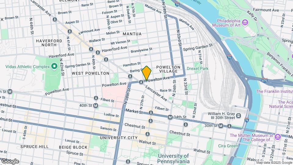 3626 Powelton Ave, Unit Apt 2 Room 1 Map and Location Details