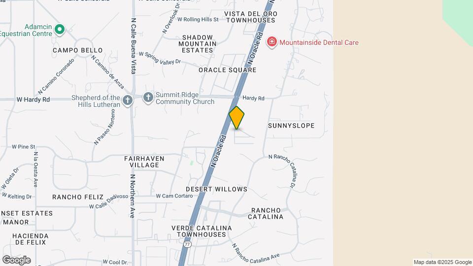 8658 N Avenida Amatista Map and Location Details