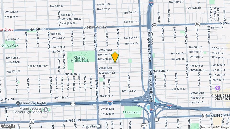 1036 NW 47th Terrace Map and Location Details